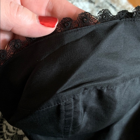 La Perla Elegant Black And White Floral Lace Chemise Style Dress Preloved - Picture 6 of 14